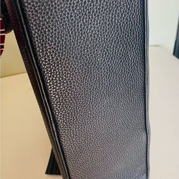 Kate Spade Black Leather Kalen Chester Street Satchel purse bag w strap EUC - Picture 6 of 9